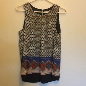 Daniel Rainn Sleeveless 100% Polyester Blouse S